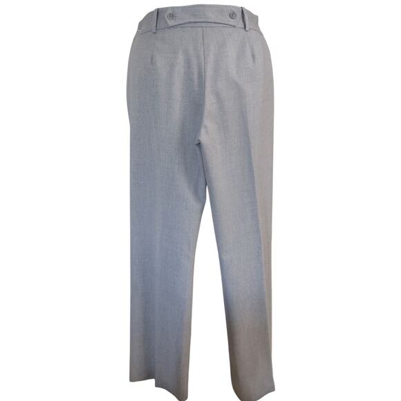 BCBG Gray Tailored Trousers Size 8 Career Dressy Low Waist Classic Work Pants - Picture 6 of 12